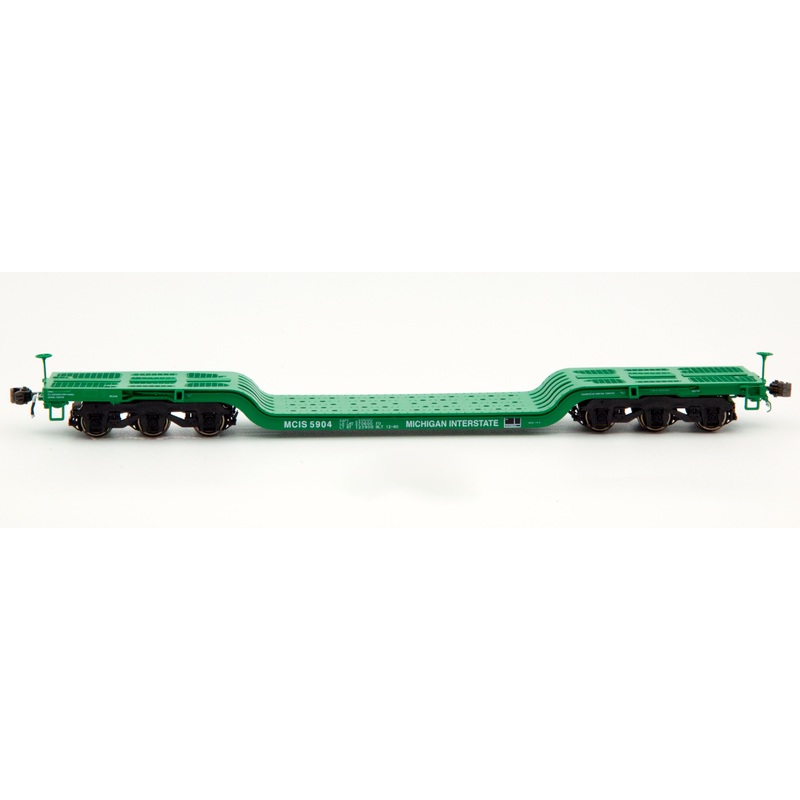 Home Shops HFF-001-001 HO Scale GSC Depressed Center Flat Car Michigan Interstate MCIS 5904