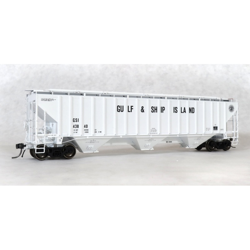 Home Shops HFH-003-004 HO Scale PS 4750 Covered Hopper Gulf and Ship Island GSI 43924