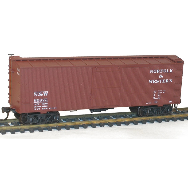 Accurail 1804 HO Scale 36' Wood Boxcar Kit Norfolk & Western N&W 60875