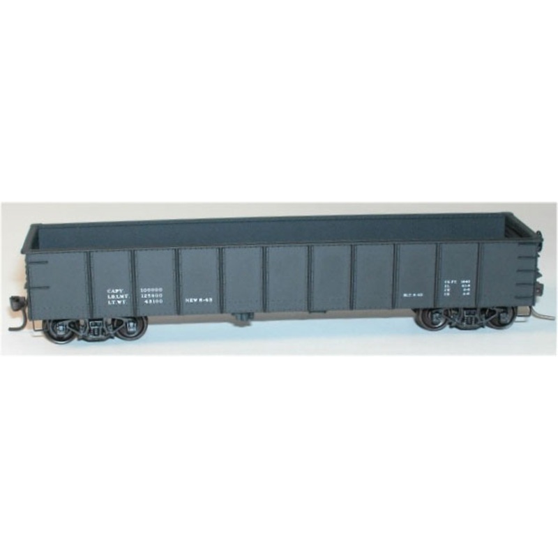 Accurail 3797 HO Scale 41' AAR Steel Gondola Black Data Only