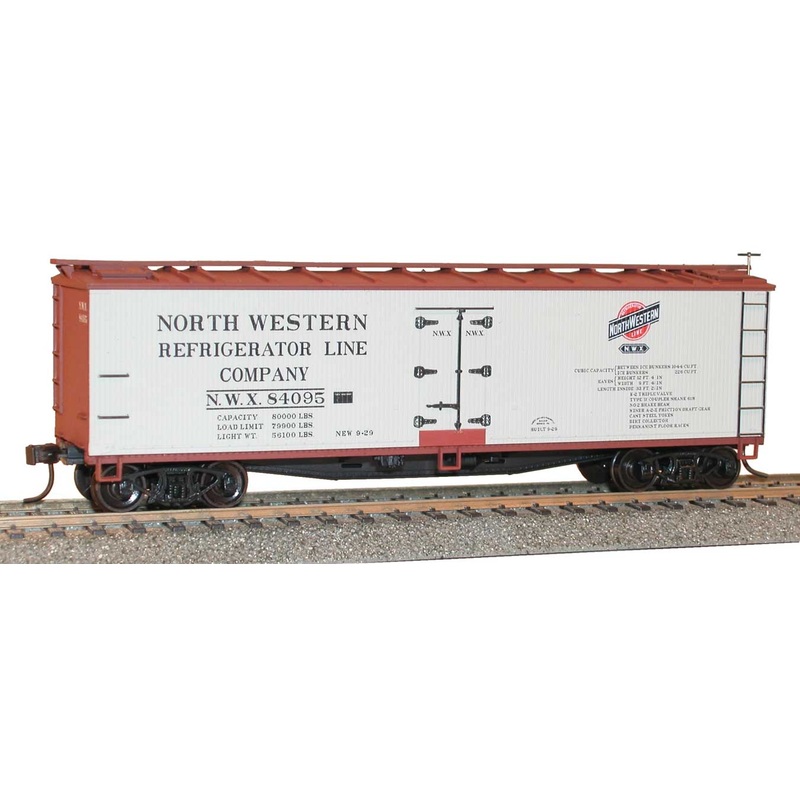 Accurail 4902 HO Scale 40' Wood Reefer Kit North Western Refrigerator Line NWX 84095
