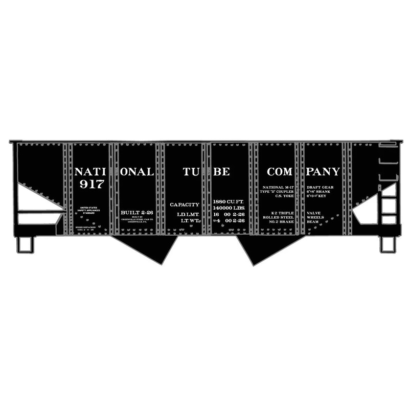 Accurail 81723 HO Scale USRA Twin Hopper Kit National Tube Co. 917