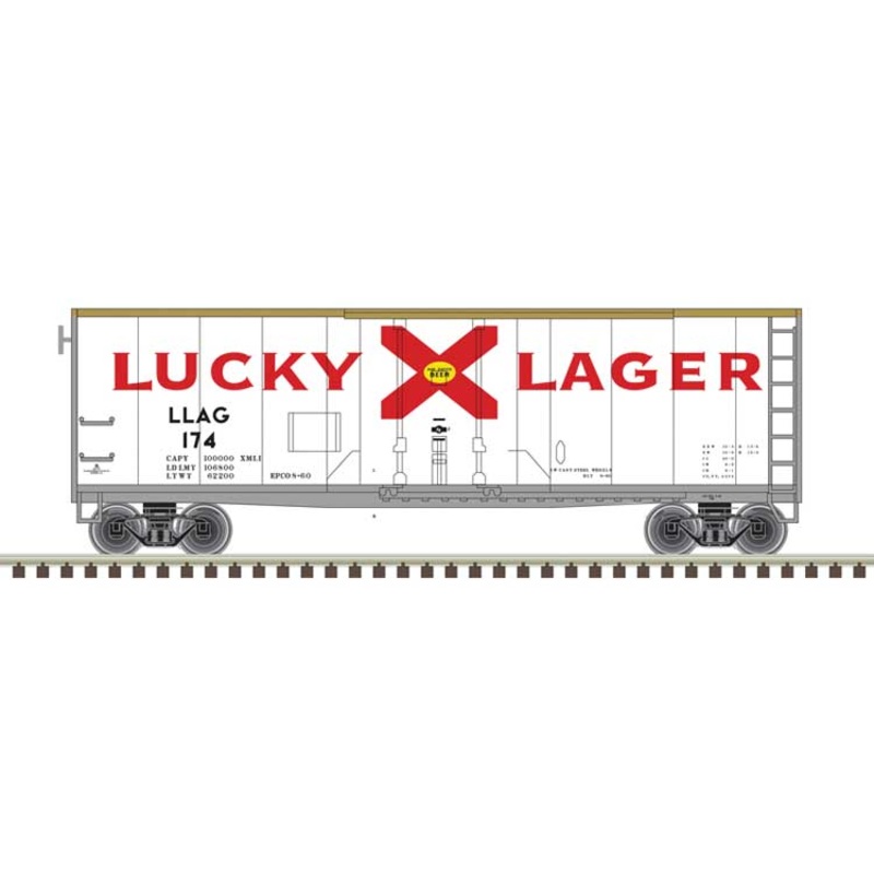Atlas Trainman 20007243 HO Scale 40' Plug Door Boxcar Lucky Lager 308