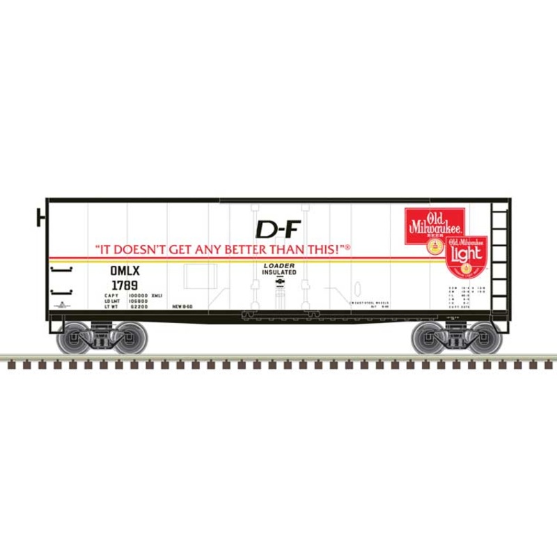 Atlas Trainman 20007245 HO Scale 40' Plug Door Boxcar Old Milwaukee 1845