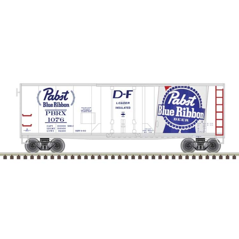 Atlas Trainman 20007248 HO Scale 40' Plug Door Boxcar Pabst Blue Ribbon 1072