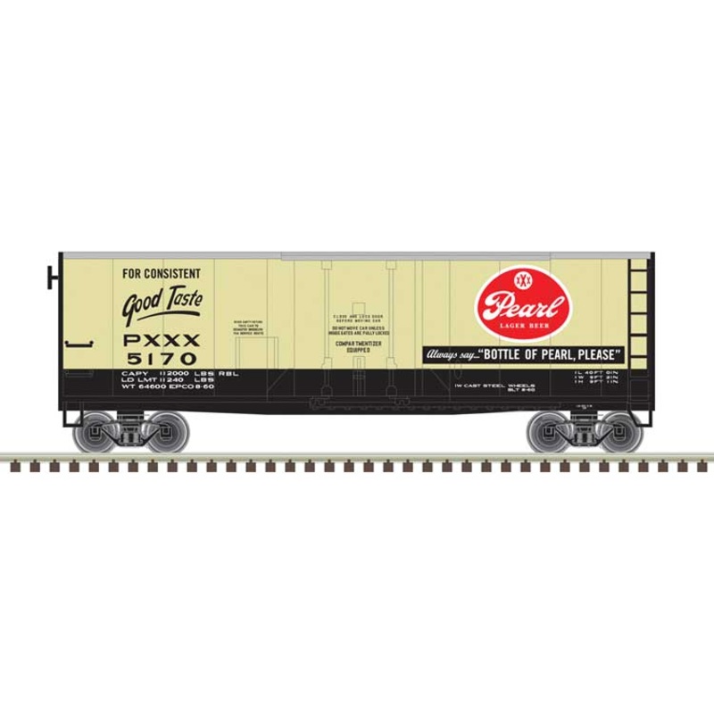 Atlas Trainman 20007251 HO Scale 40' Plug Door Boxcar Pearl Lager 5170