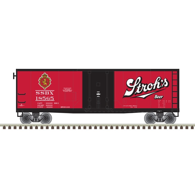 Atlas Trainman 20007253 HO Scale 40' Plug Door Boxcar Stroh's 18533