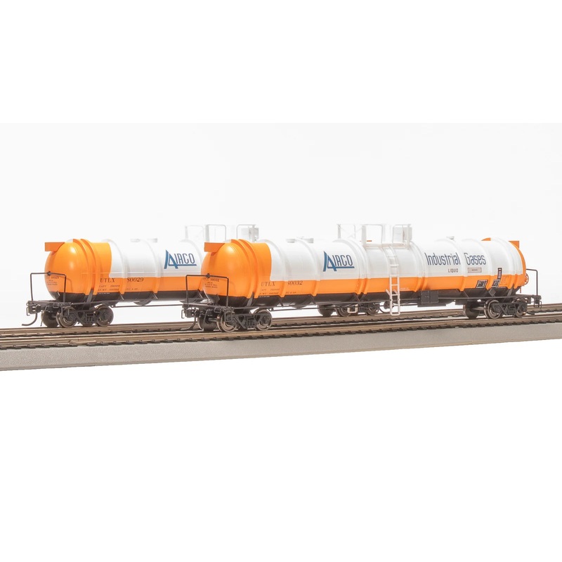 BLI 8030 HO Scale Cryogenic Tank Car Industrial Gases AirCo UTLX (2 Pack)
