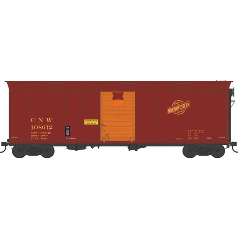 Bowser 43154 HO Scale 40' Boxcar Chicago & North Western CNW 108610