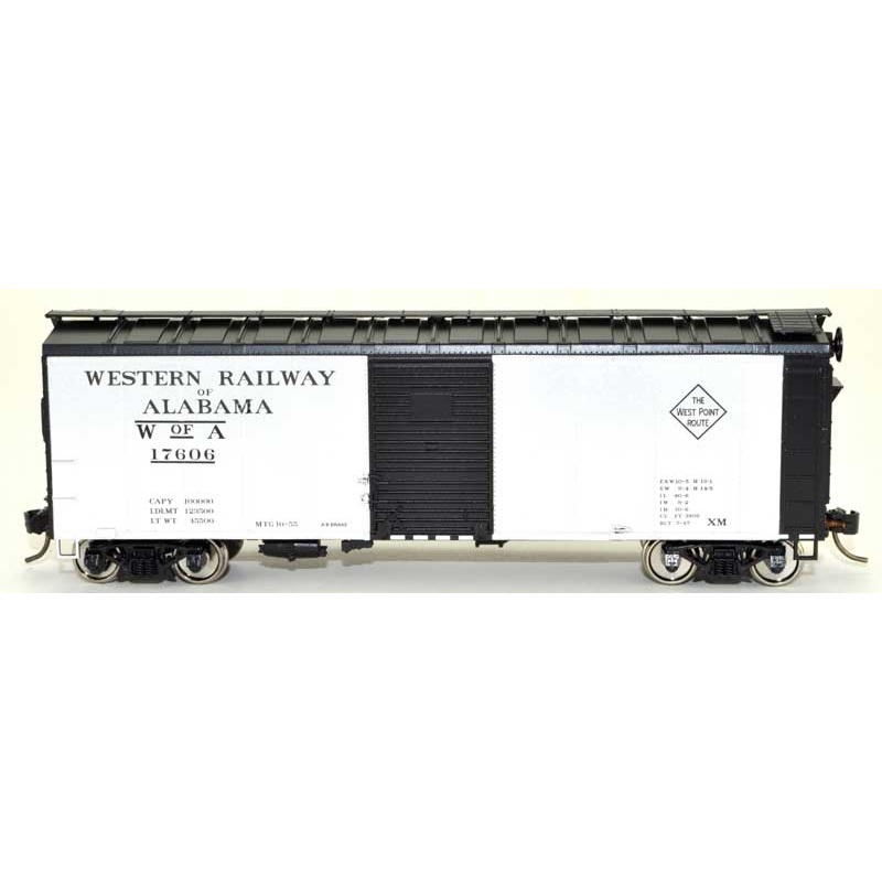 Bowser 43180 HO Scale 40' Boxcar Western Railway Of Alabama WofA 17628