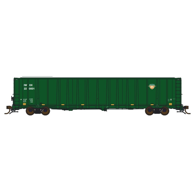 OVRTRAINS 64101 HO Scale NSC 6400 Scrap/Trash Gondola Interstate IWS IWXX 220056