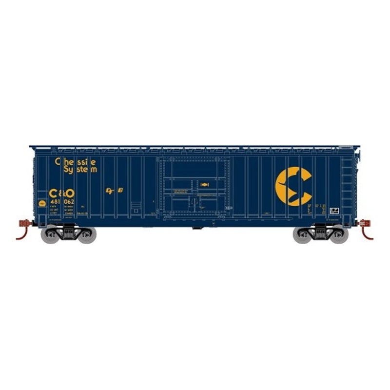 Roundhouse 40230 HO Scale 50' Outside-Post Plug Door Boxcar Chessie C&O 481062