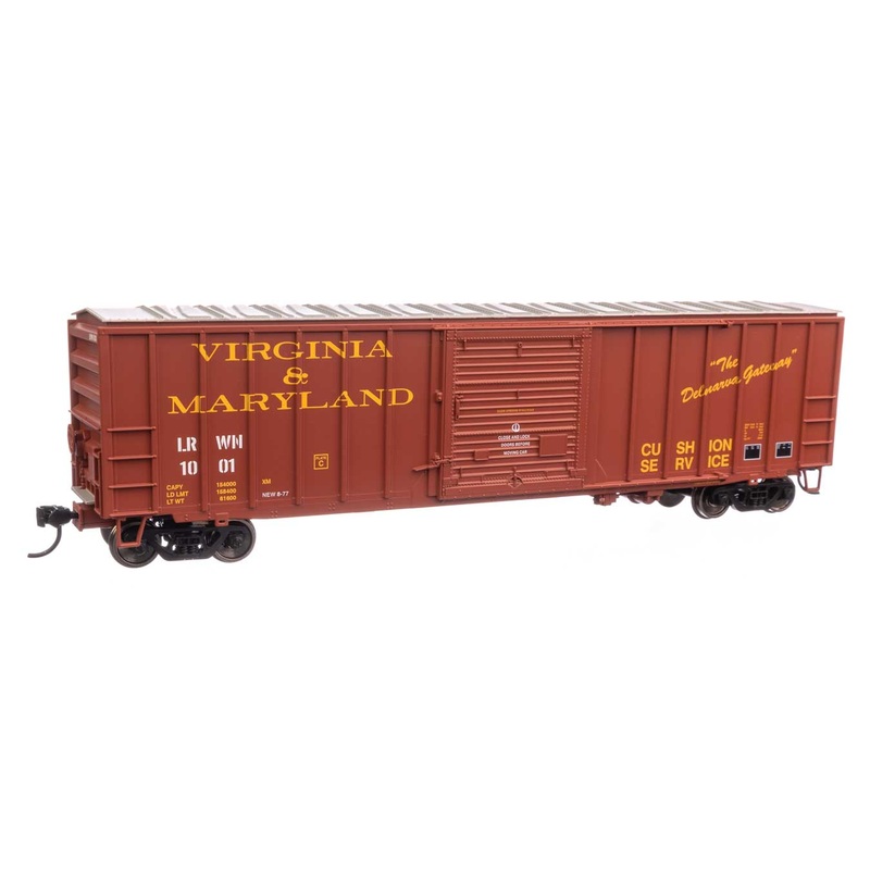 Walthers 910-1896 HO Scale 50' ACF Boxcar ex-Virginia & Maryland LRWN 1001