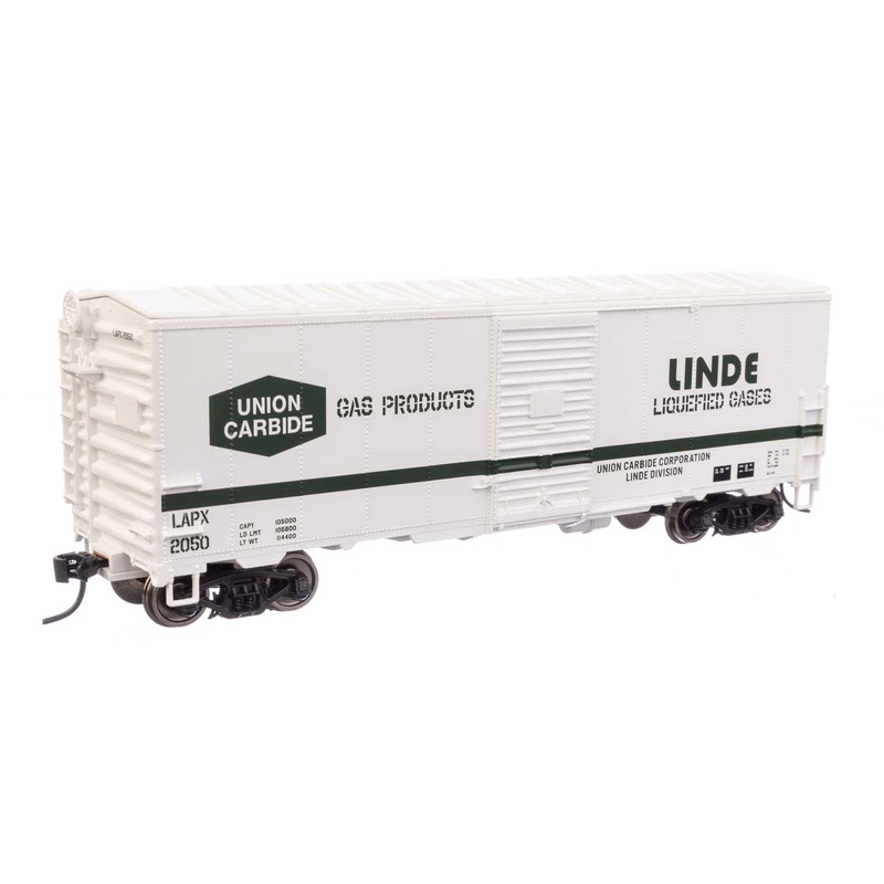 Walthers Mainline 910-1209 HO Scale 40' AAR Modernized 1948 Boxcar Linde Gas LAPX 2050
