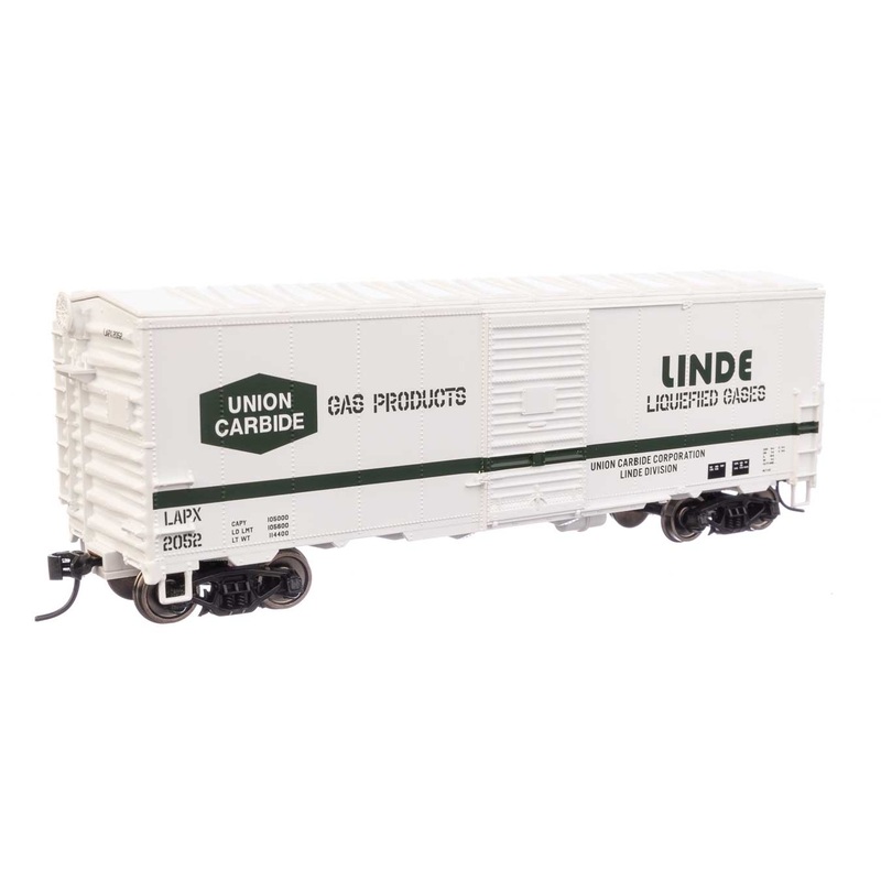 Walthers Mainline 910-1210 HO Scale 40' AAR Modernized 1948 Boxcar Linde Gas LAPX 2052