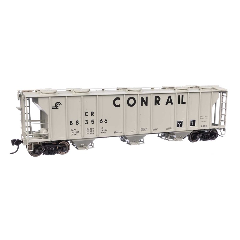 Walthers Mainline 910-7051 HO Scale PS-2 2893 3 Bay Covered Hopper Conrail CR 883566