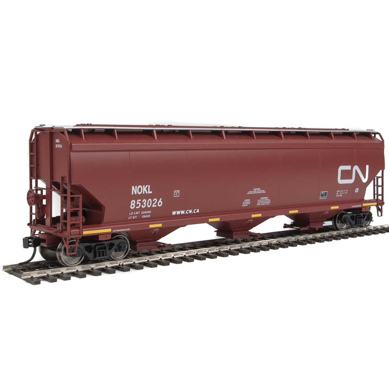 Walthers Mainline 910-7689 HO Scale 60' NSC 5150 3 Bay Covered Hopper CN/NOKL 853026