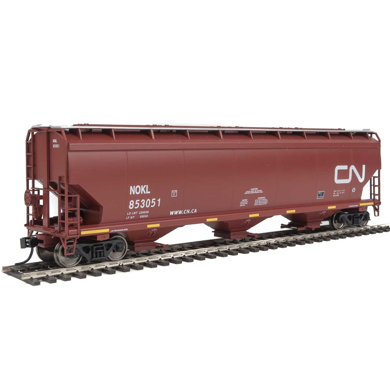 Walthers Mainline 910-7691 HO Scale 60' NSC 5150 3 Bay Covered Hopper CN/NOKL 853051