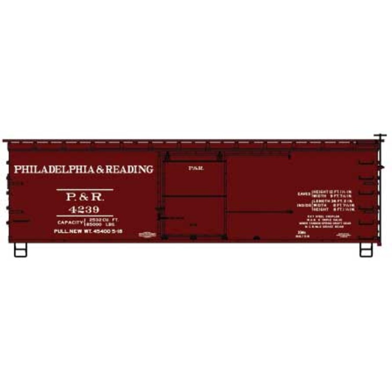 Accurail 1315 HO Scale 36' Double Sheathed Boxcar Kit Philadelphia & Reading P&R 4239