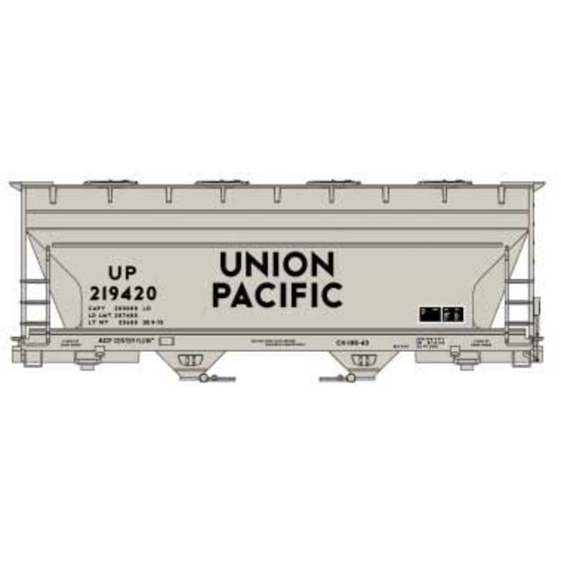 Accurail 2207 HO Scale ACF 2 Bay Covered Hopper Union Pacific UP 21940 Kit