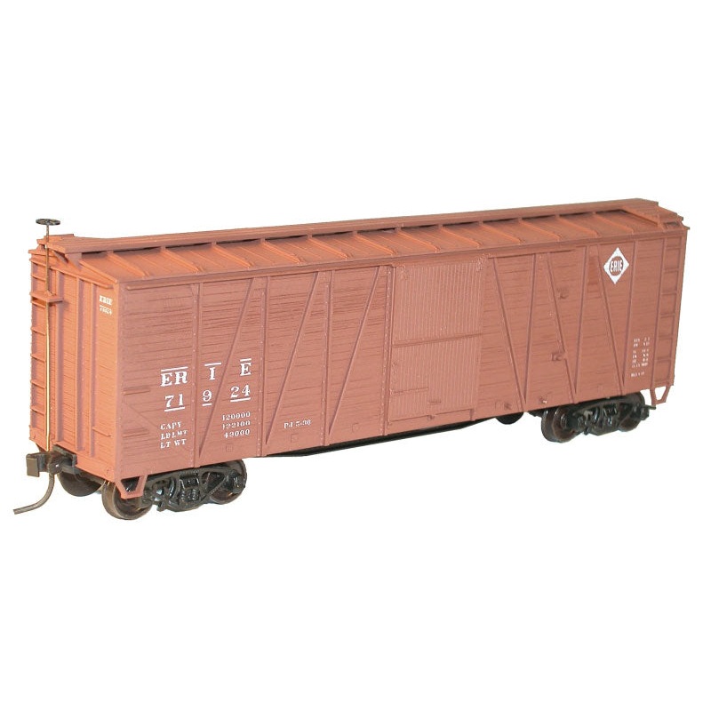 Accurail 4116 HO Scale 40' Outside Braced Boxcar Kit Erie 71924
