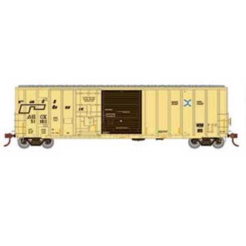 Athearn 26734 HO Scale 50' FMC Combo Door Boxcar "Late" Railbox ABOX 51180