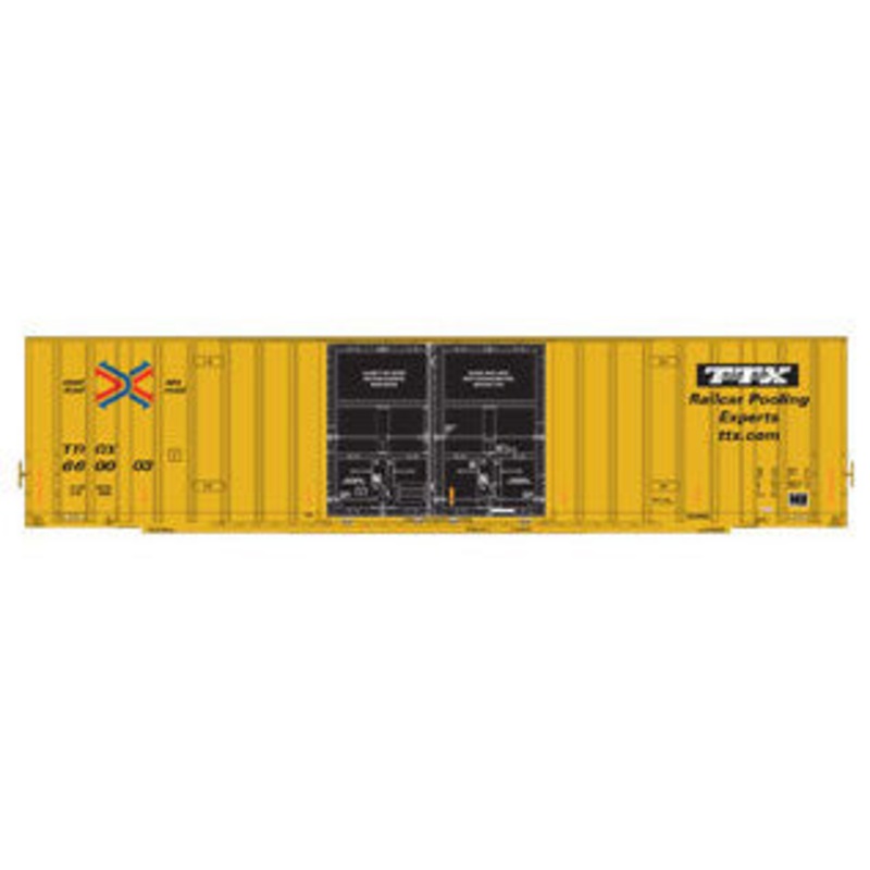 Athearn 75069 HO Scale 60' Gunderson High Cube Boxcar TTX TBOX 660003