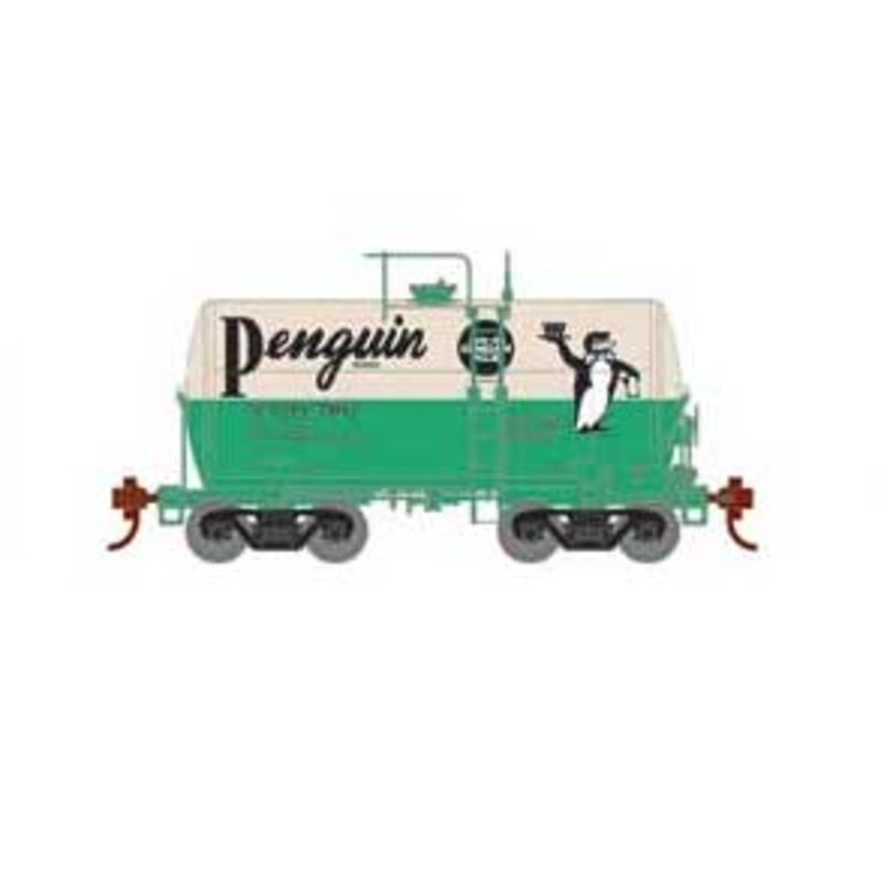Athearn 97174 HO Scale NACC 8,000 Gallon Beer Can Tank Car Penguin Ginger Ale NADX 7102