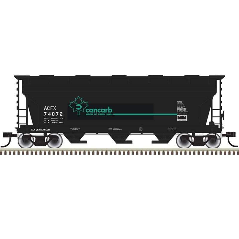 Atlas Trainman 20006500 HO Scale ACF 3560 Covered Hopper Cancarb ACFX 74072