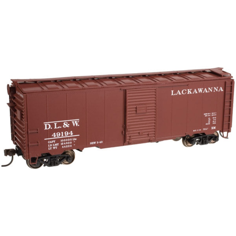 Atlas Trainman 21000032 HO Scale 40' 1937 AAR Boxcar Kit Lackawanna DL&W 49194 - NOS