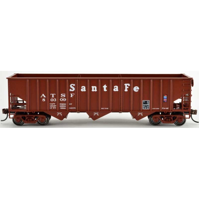 Bowser 42501 HO Scale 70 Ton 3 Bay Hopper Santa Fe ATSF 80316