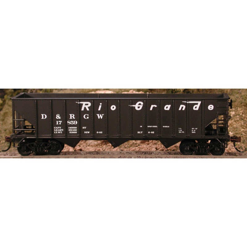 Bowser 42935 HO Scale 70 Ton 3-Bay Hopper Rio Grande D&RGW 14638