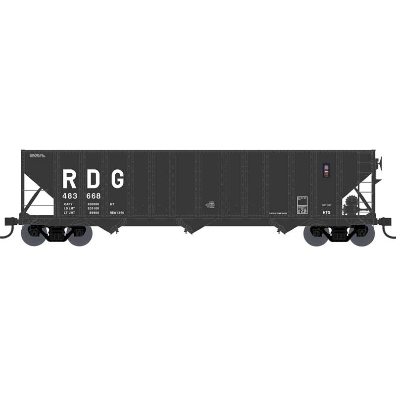 Bowser 43237 HO Scale 100 Ton 3-Bay Hopper Reading RDG 484213