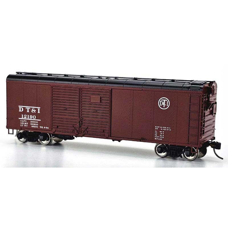 Bowser 43307 HO Scale X31 Round Roof Double Door Boxcar Detroit, Toledo & Ironton DT&I 12190