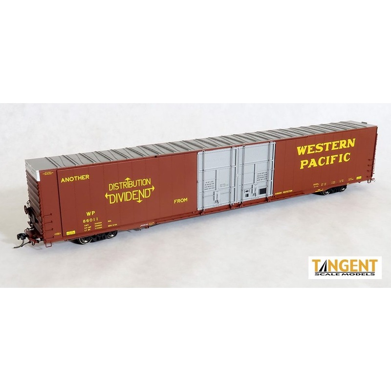 Tangent Scale Models 25022 HO Scale Greenville 86' Auto Parts Boxcar Western Pacific WP