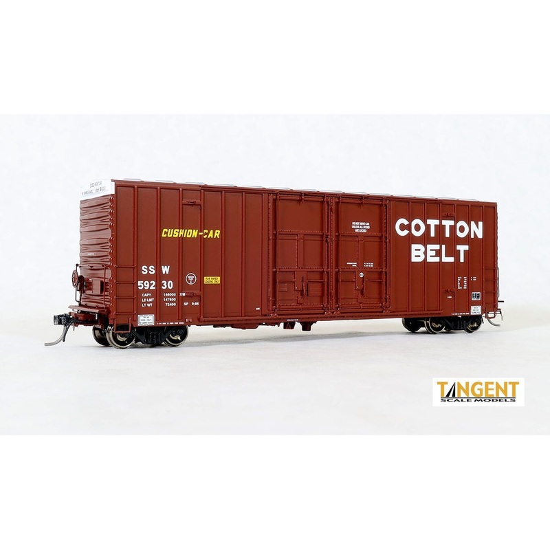Tangent Scale Models 29011 50' High Cube Gunderson Boxcar Cotton Belt B-70-42 1984+ SSW