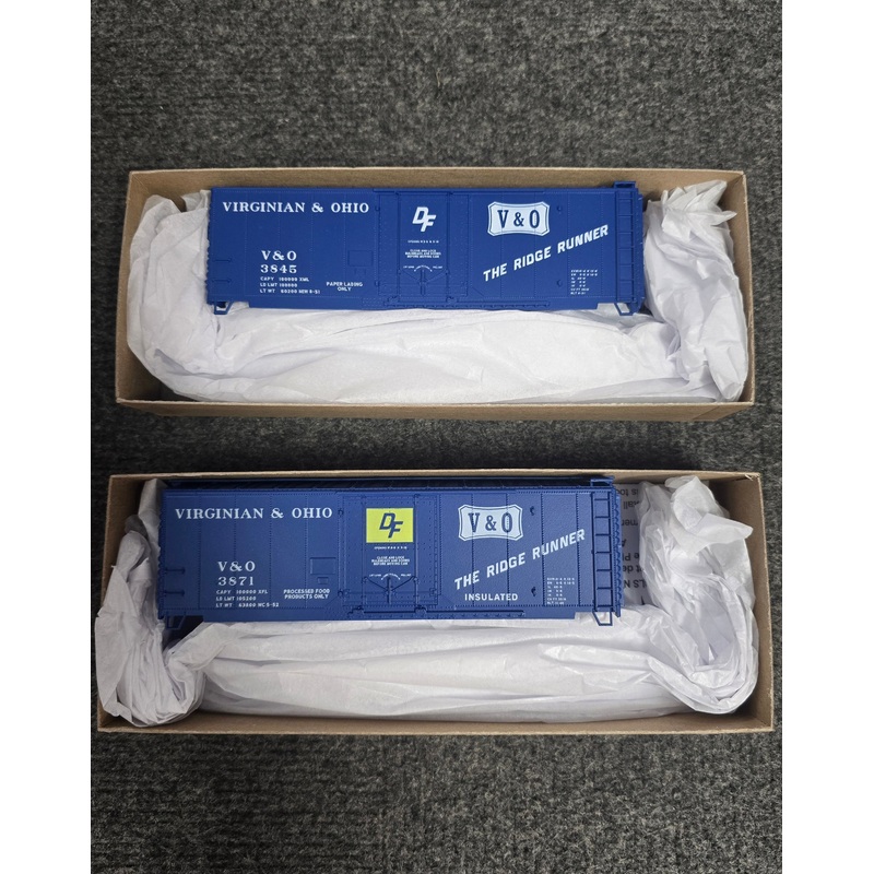 Three Notch Rail HO Scale 40' Boxcar Kit Virginian & Ohio V&O (2024 Release)