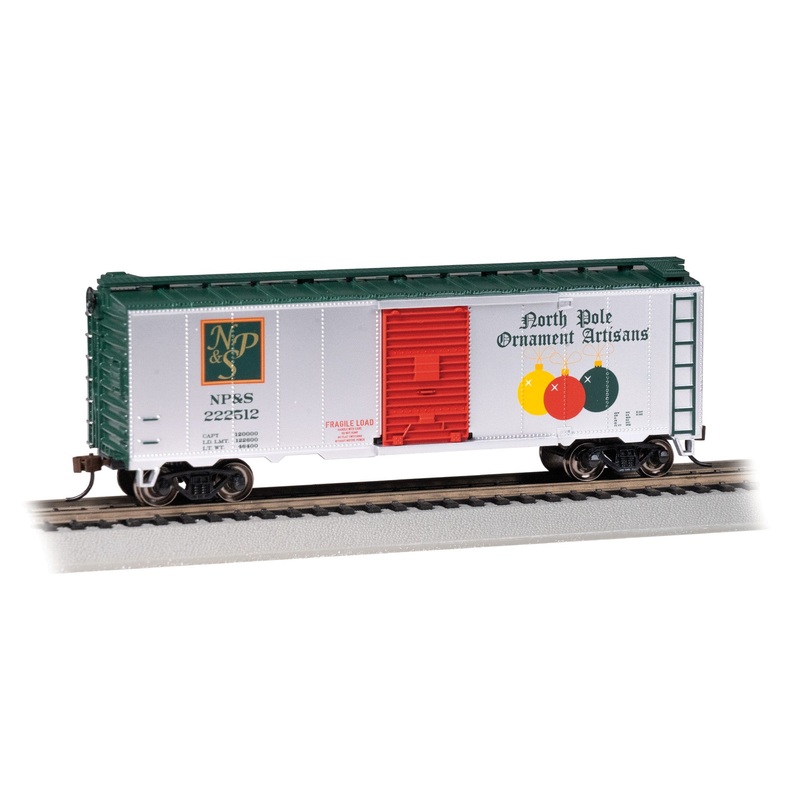 Bachmann 16024 HO Scale PS-1 40' Boxcar North Pole Ornament Artisans