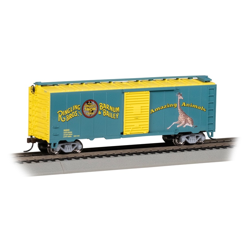 Bachmann 16616 HO Scale 40' Ringling Bros Circus Giraffe Boxcar