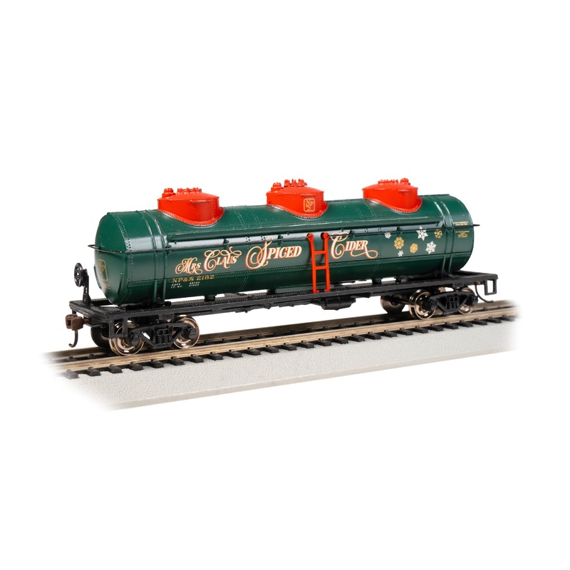 Bachmann 17117 HO Scale 3 Dome Tank Car Mrs. Claus' Spiced Cider 2162