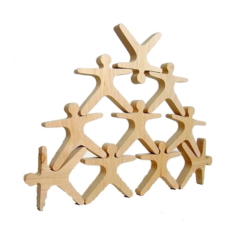 Acrobate d'quilibrage en bois 10pcs