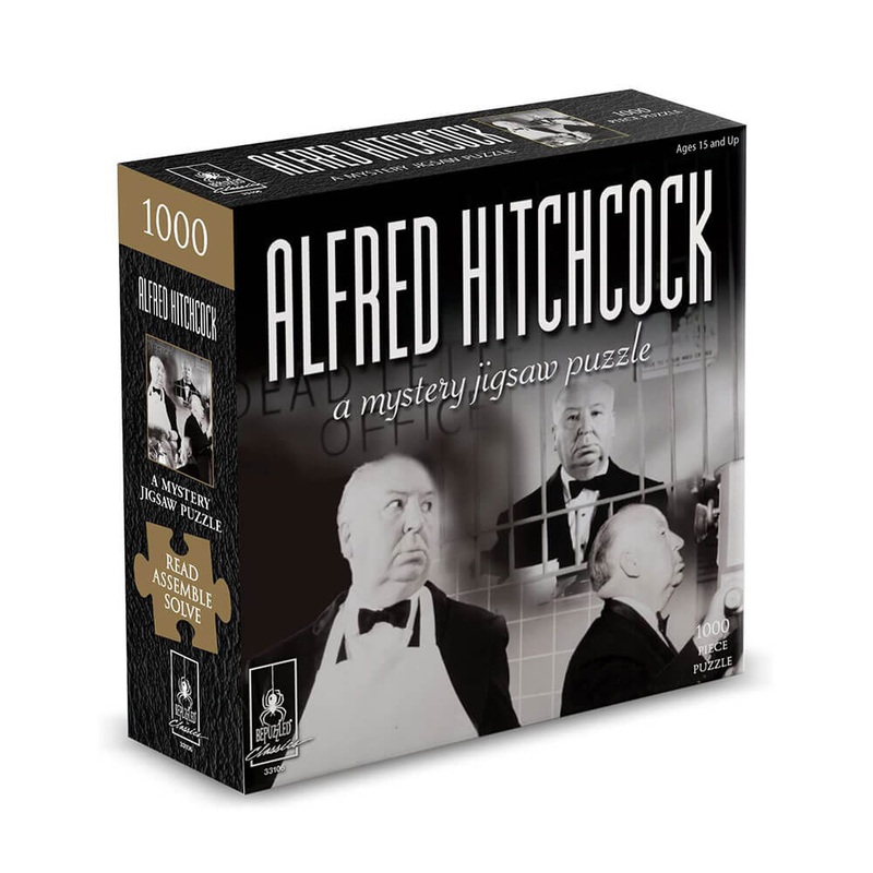 Alfred Hitchcock Classic Mystery Jigsaw Puzzle 8 x 8 "
